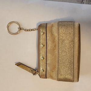 Coach Metallic Gold Coin Case